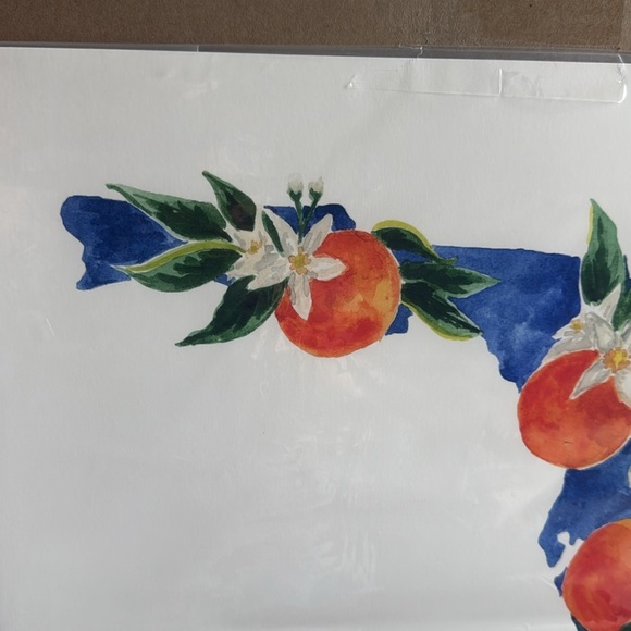20” by 20” Florida Orange PRINT artwork - Picture 4 of 5